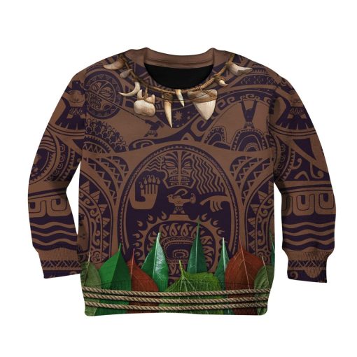 Gearhumans Moana Custom Hoodies T-shirt Apparel 3 Moana Custom Hoodies T-shirt Apparel HD-GH1106120K kid 3D apparel Kid Sweatshirt S/6-8