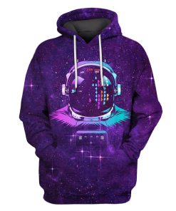 Modern Astronaut OuterSpace Custom T-shirt - Hoodies Apparel GH110284 3D Custom Fleece Hoodies Hoodie S 