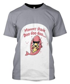 MOMMY SHARK Custom T-shirt - Hoodies Apparel HD-GH1106183 3D Custom Fleece Hoodies 