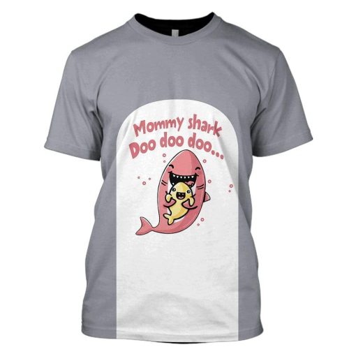 MOMMY SHARK Custom T-shirt - Hoodies Apparel HD-GH1106183 3D Custom Fleece Hoodies