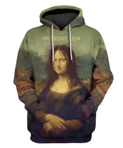 Mona Lisa Custom T-shirt - Hoodies Apparel HD-GH20260 3D Custom Fleece Hoodies Hoodie S 