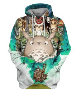 My Neighbor Totoro Custom T-shirt - Hoodies Apparel HD-MV110680 3D Custom Fleece Hoodies Hoodie S 