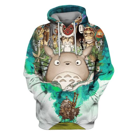 My Neighbor Totoro Custom T-shirt - Hoodies Apparel HD-MV110680 3D Custom Fleece Hoodies Hoodie S