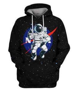 nasa Astronaut in the space Custom T-shirt - Hoodies Apparel HD-GH110319 3D Custom Fleece Hoodies Hoodie S