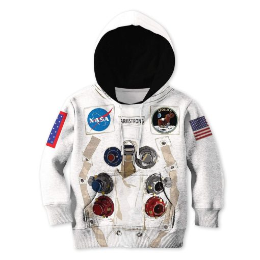 Nasa astronaut Kid Custom Hoodies T-shirt Apparel HD-GH20365K kid 3D apparel Kid Hoodie 2XS