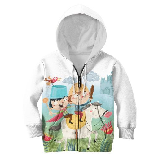 Naughty Boys Riding Horse Custom Hoodies T-shirt Apparel HD-PET110303K kid 3D apparel Kid Zip Hoodie S/6-8
