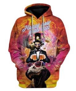 New Year Abraham Lincoln Merica Custom T-Shirts Hoodies Apparel HD-AT1112194 3D Custom Fleece Hoodies Hoodie S 