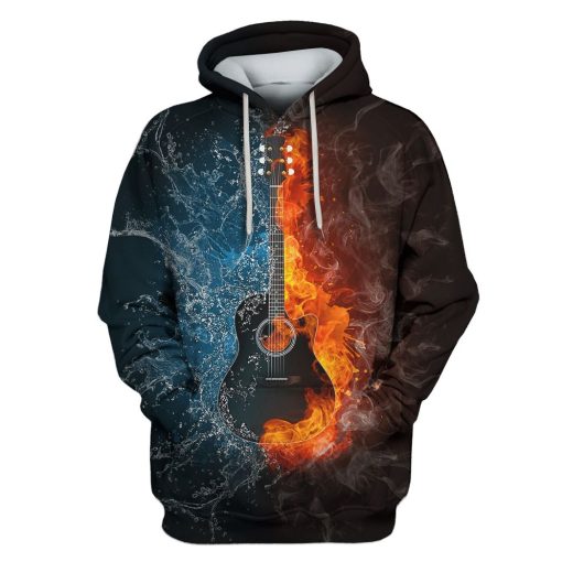 Nice Guitar Custom T-shirt - Hoodies Apparel HD-GH110602 3D Custom Fleece Hoodies Hoodie S