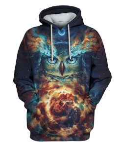 Night Owl Custom T-shirt - Hoodies Apparel HD-GH110521 3D Custom Fleece Hoodies Hoodie S 