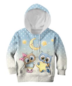 Night Owls Custom Hoodies T-shirt Apparel HD-PET110278K kid 3D apparel Kid Hoodie S/6-8