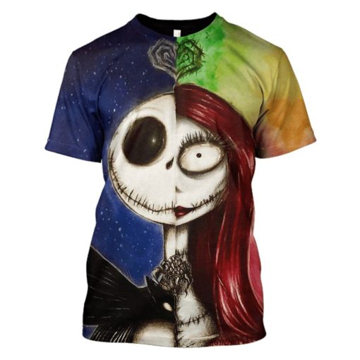 Nightmare Before Christmas Hoodies - T-Shirts Apparel MV110163 3D Custom Fleece Hoodies T-Shirt S