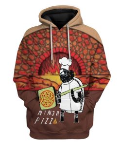 Ninja Pizza Custom T-Shirts Hoodies Apparel HD-TA0612193 3D Custom Fleece Hoodies Hoodie S 