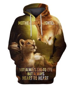 not always eye to eye but always heart to heart Hoodies - T-Shirts Apparel PET110176 3D Custom Fleece Hoodies Hoodie S 