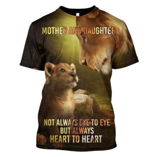 not always eye to eye but always heart to heart Hoodies - T-Shirts Apparel PET110176 3D Custom Fleece Hoodies T-Shirt S
