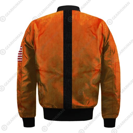 NYLON-BLEND BOMBER JACKET NASA HD-GH0781908-BJK Bomber