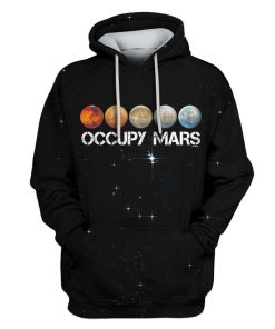 Occupy Mars Custom T-shirt - Hoodies Apparel HD-GH110496 3D Custom Fleece Hoodies Hoodie S 