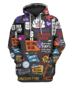 office comedy Custom T-shirt - Hoodies Apparel HD-MV111350 3D Custom Fleece Hoodies Hoodie S 