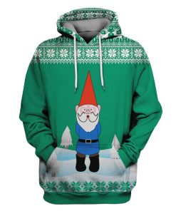 Old Man On Christmas Custom T-shirt - Hoodies Apparel HD-UGL110128 3D Custom Fleece Hoodies Hoodie S 