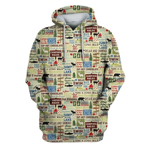 Outdoor Adventure Camping Custom T-shirt - Hoodies Apparel HD-GH110614 3D Custom Fleece Hoodies Hoodie S