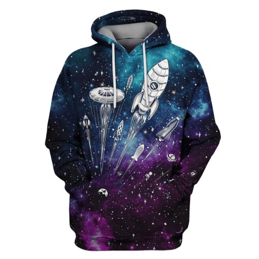 Outer space Custom T-shirt - Hoodies Apparel GH110399 3D Custom Fleece Hoodies Hoodie S