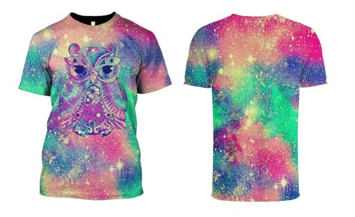 Owl Galaxy Hoodies T-Shirt Apparel GL101107 3D Custom Fleece Hoodies
