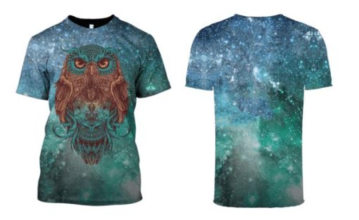Owl Galaxy Hoodies - T-Shirt Apparel HP101114 3D Custom Fleece Hoodies