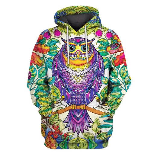 Owl Hoodies T-Shirt Apparel HD-HP101122 3D Custom Fleece Hoodies Hoodie S