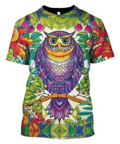 Owl Hoodies T-Shirt Apparel HD-HP101122 3D Custom Fleece Hoodies T-Shirt S 