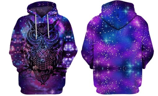 Owl Hoodies T-Shirt Apparel HL101110 3D Custom Fleece Hoodies