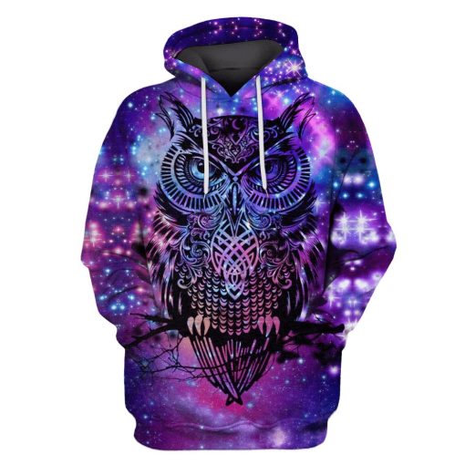 Owl Hoodies T-Shirt Apparel HL101110 3D Custom Fleece Hoodies