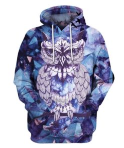 Owl Hoodies - T-Shirt Apparel HL101160 3D Custom Fleece Hoodies Hoodie S 