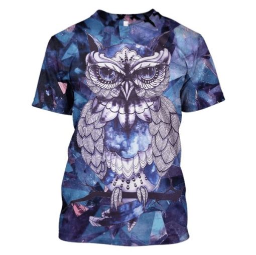Owl Hoodies - T-Shirt Apparel HL101160 3D Custom Fleece Hoodies T-Shirt S