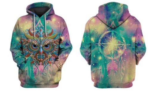 Owl Hoodies - T-Shirt Apparel HP101113 3D Custom Fleece Hoodies