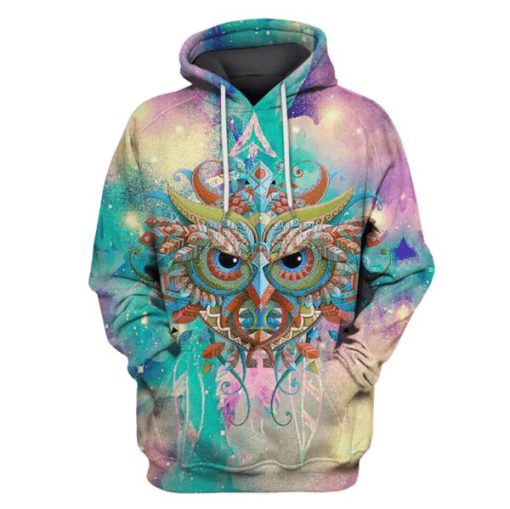 Owl Hoodies - T-Shirt Apparel HP101113 3D Custom Fleece Hoodies Hoodie S