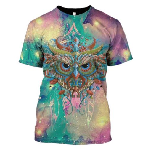 Owl Hoodies - T-Shirt Apparel HP101113 3D Custom Fleece Hoodies T-Shirt S