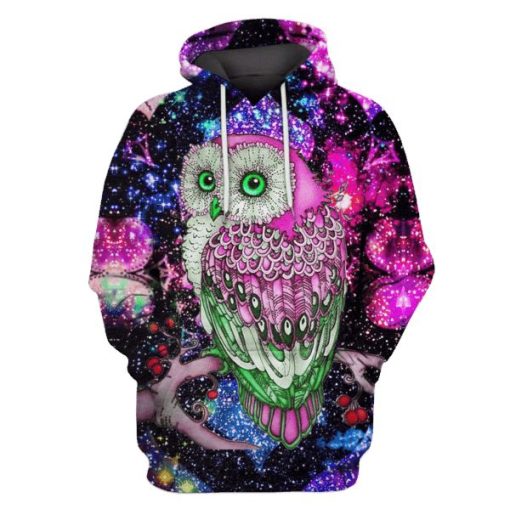 Owl Hoodies -T-Shirt Apparel HP101115 3D Custom Fleece Hoodies Hoodie S