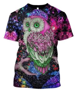 Owl Hoodies -T-Shirt Apparel HP101115 3D Custom Fleece Hoodies T-Shirt S 