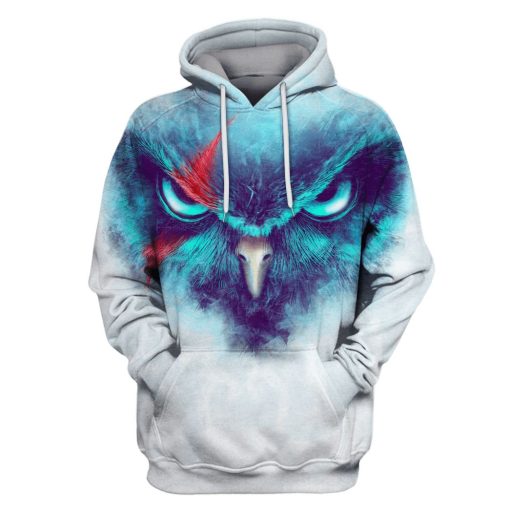 Owl Hoodies T-Shirt Apparel HP101132 3D Custom Fleece Hoodies Hoodie S