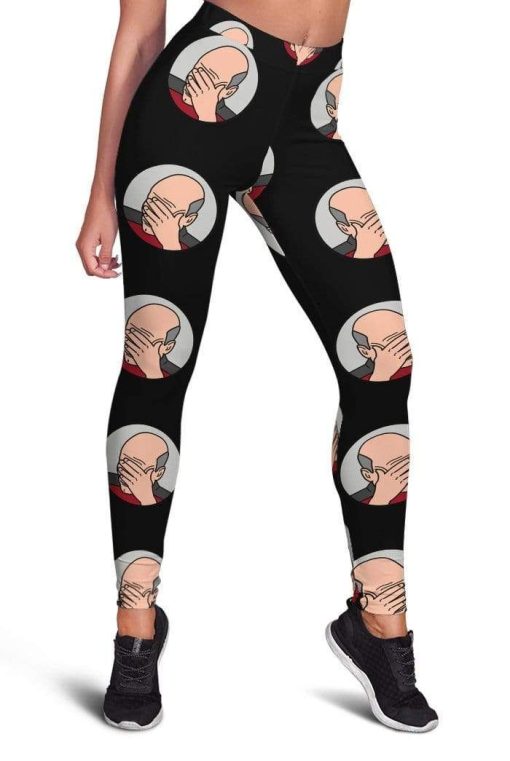 Patrick Stewart Professor X facepalm Full-print Leggings HD-GH20485-LEG Leggings Leggings S