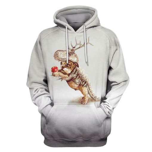 Pet Bulldog Hoodies - T-Shirt Apparel PET101114 3D Custom Fleece Hoodies Hoodie S