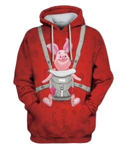 PIGLET Merry Christmas Custom T-shirt - Hoodies Apparel HD-PET110249 3D Custom Fleece Hoodies Hoodie S 