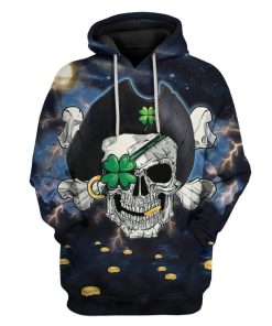 Pirate St Patrick's Day Custom T-Shirts Hoodies Apparel HD-TA0102206 3D Custom Fleece Hoodies Hoodie S 