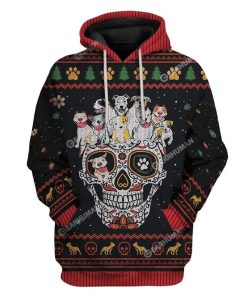Pitbull Mom Sugar Skull 3D Hoodie TShirt Apparel AN-QM0212198 3D Custom Fleece Hoodies Hoodie S 