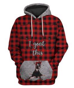 Plaid I goat this Custom T-shirt - Hoodies Apparel HD-GH1106144 3D Custom Fleece Hoodies Hoodie S 