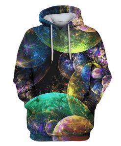Planets and Galaxy Custom T-shirt - Hoodies Apparel HD-GH110620 3D Custom Fleece Hoodies Hoodie S 