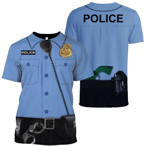 POLICE Custom T-shirt - Hoodies Apparel HD-JOB110108 3D Custom Fleece Hoodies