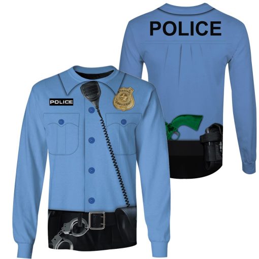 POLICE Custom T-shirt - Hoodies Apparel HD-JOB110108 3D Custom Fleece Hoodies