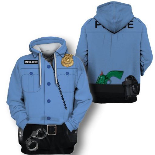 POLICE Custom T-shirt - Hoodies Apparel HD-JOB110108 3D Custom Fleece Hoodies