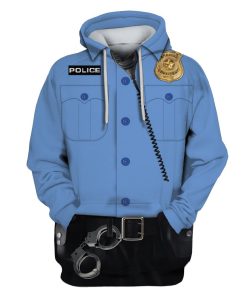 POLICE Custom T-shirt - Hoodies Apparel HD-JOB110108 3D Custom Fleece Hoodies Hoodie S 