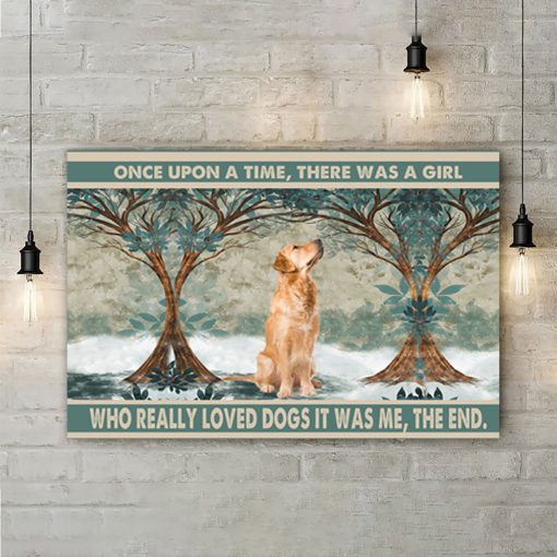 Gearhumans 3D Golden Retriever Once Upon A Time Custom Poster